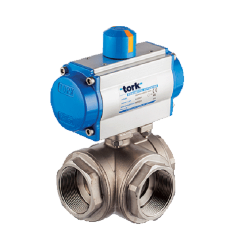 PAV 904.15 SR TEK ETKİLİ PNÖMATİK AKTÜATÖRLÜ KÜRESEL VANA (ÇAP:1/2'')