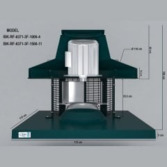 ISK-RF-6371-3F-1500-11 YÜKSEK BASINÇLI ÇATI FANI