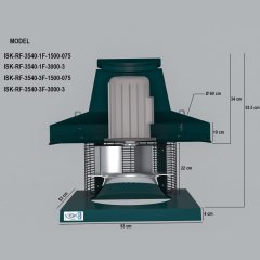 ISK-RF-3540-3F-3000-3 YÜKSEK BASINÇLI ÇATI FANI