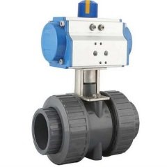 PAV.913.65 DA SERİSİ 2/2 YOLLU PNÖMATİK AKTÜATÖRLÜ PVC KÜRESEL VANA(ÇİFT ETKİLİ)(ÇAP:2 1/2'')
