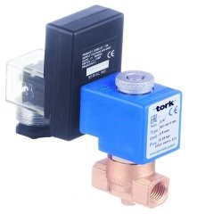 S8110.02.125 SERİSİ DRAİN (Otomatik Boşaltma) DİREKT ÇEKMELİ/PİLOT KUMANDALI GENEL MAKSAT NORMALDE KAPALI SOLENOİD VALF (ÇAP:3/8''-BAR:0,5-16)
