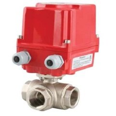 EAV 902.50 AC 3 YOLLU ELEKTRİK AKTÜATÖRLÜ DİŞLİ PİRİNÇ KÜRESEL VANA (ÇAP:2'')