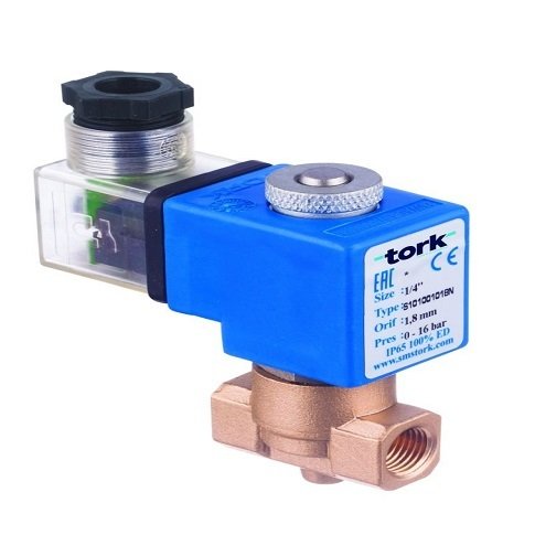 S2010.00.018 SERİSİ BUHAR SOLENOİD VALFİ DİREK ÇEKMELİ (ÇAP:1/8''-BAR:0-5)