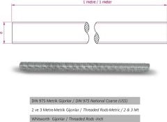 M10*2000 ROT 1 KOLİ=25 ADET FİYAT ALINIZ